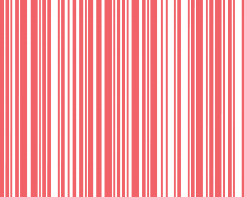 Barcode on coral color