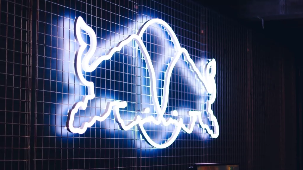 Redbull logo at their own Esports event